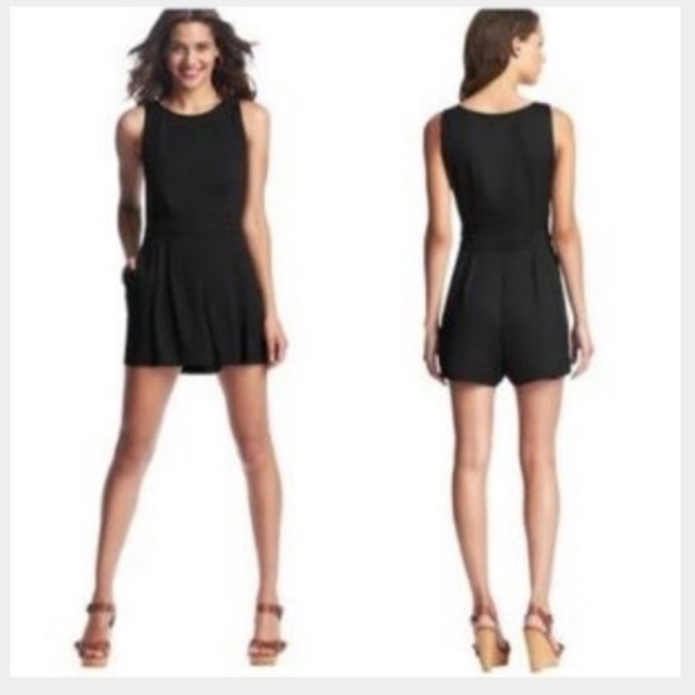 LOFT Black Romper